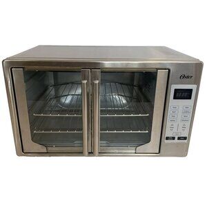Oster Extra Large Single Pull French Door Silver Turbo Convection Toaster Oven